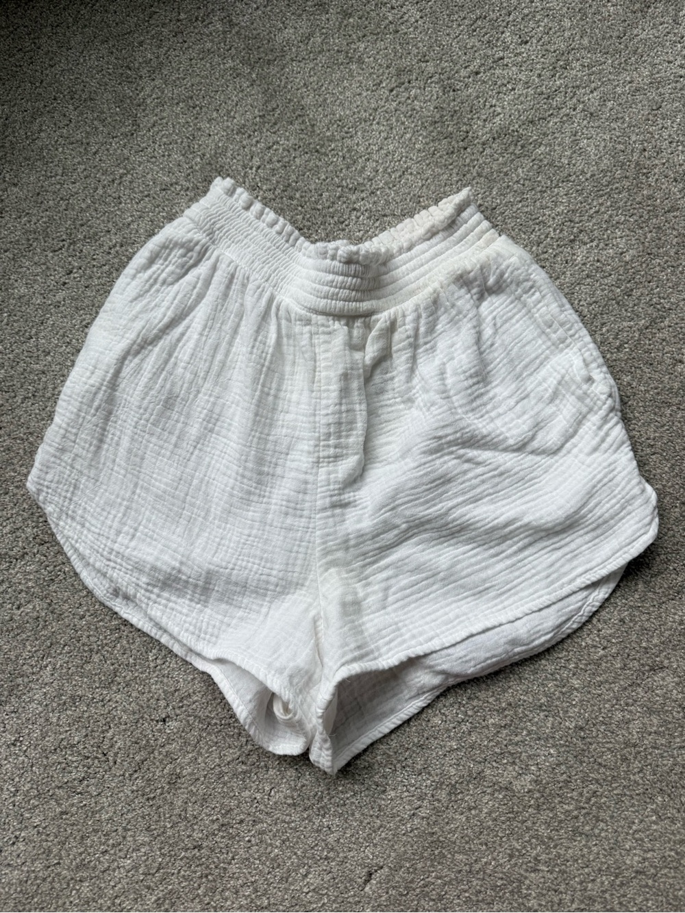 aerie White Gauze Beach Coverup Shorts